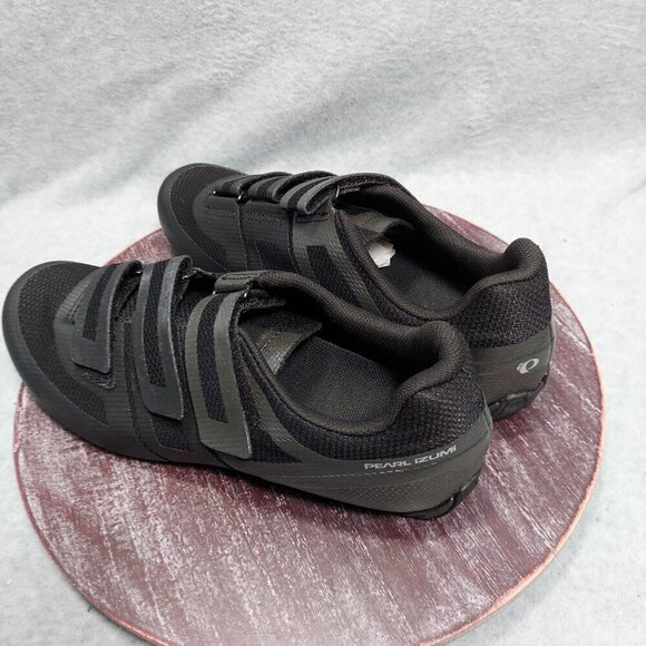 Pearl Izumi Mens Road Cycling Shoes With Triple Velcro Straps Black Mesh Eu 40
